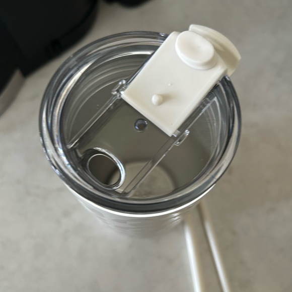 Simply Modern Leopard Print Tumbler with Straw - Cream - Picture 2 of 3